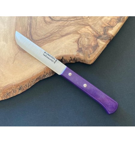 cuchillo mesa punta vuelta lila